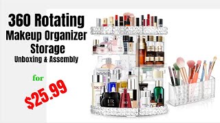 360 Rotating Makeup Organizer and Storage Assembly  (my wife loves it)