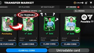 SELLING UNTRADABLE CARDS IN FC MOBILE 24!? HOW TO SELL UNTRADABLE PLAYERS IN FC MOBILE!