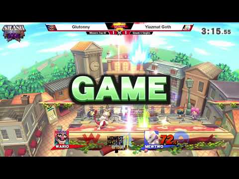 SI:D - Glutonny (Wario) Vs. Yiazmat Goth (Mewtwo) - Winners Top 48 - Smash 4 Singles