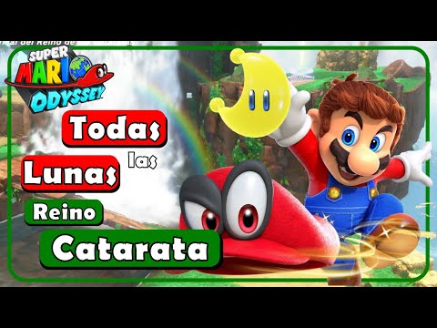 Guia 100% - TODAS las ENERGILUNAS 🌙 Reino Catarata |  Mario Odyssey 🌎