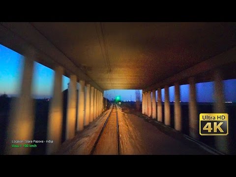 4K CABVIEW Beograd - Novi Sad + speed and route info