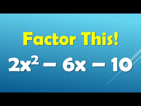 Factoring Quadratics FAST (Two-Step GCF + UnFOIL TRICK!)
