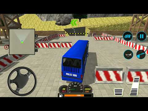 US Police Bus Mountain Driving Simulator - Bus Simulator Android Gameplay