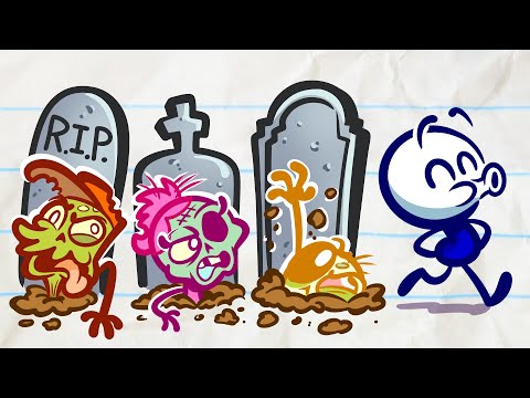 "Scary-Go Round" | Animation | Cartoons | Pencilmation Compilation