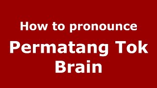 How to pronounce Permatang Tok Brain