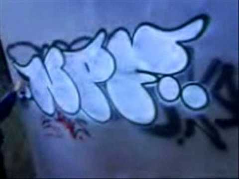 GRAFFITI ACTION NPA NPF CREW THROW UP