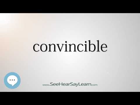 convincible (Every English Word Pronounced) 📕🔊🗣️😎✅
