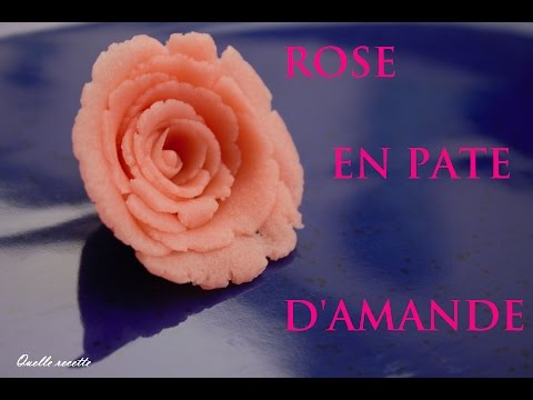 Rose en pÃ¢te d'amande facile