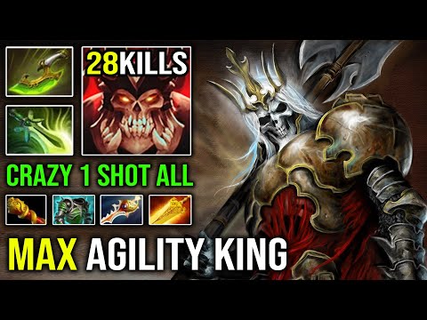 Nobody Dare to Stand 1v1 this Wraith King Not Even Rapier PA | 100% Max Agility Speed Butterfly DotA