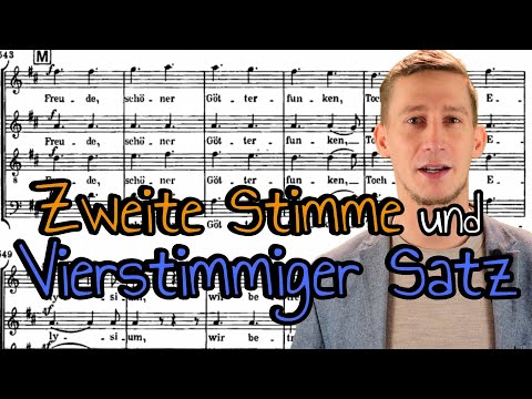 Finding a second voice for the melody and writing a four-part composition: composition, dispositi...