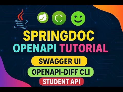 Springdoc Openapi Tutorial Swagger Ui Api Testing Api Diff Cli Jsonhtmlmarkdown Export