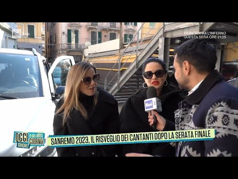 Sanremo 2023, il risveglio dei cantanti dopo la serata finale - Oggi è un altro giorno 13/02/2023