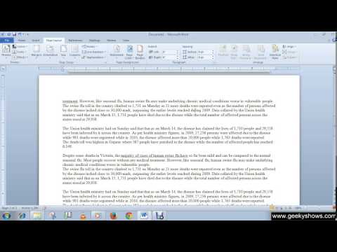 Microsoft Office Word 2010 Minimize and Maximize the Ribbon