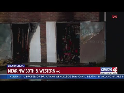 Two-story garage apartment destroyed