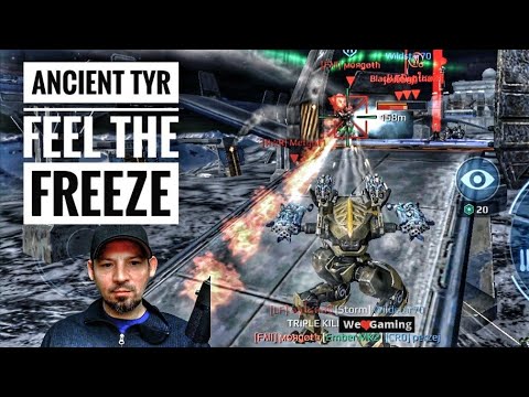War Robots, Ancient Tyr (Rocketeer)  Freeze Rocket Setup, Cryo & Rime