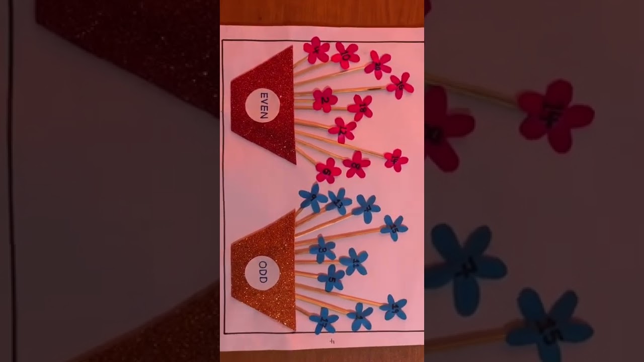 Odd and even numbers project activity|| Easy and Amazing🤩