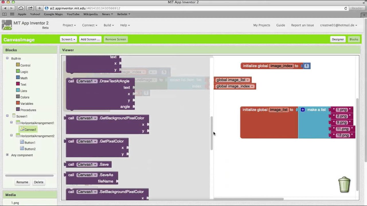 App Inventor 2 Tutorial Canvas image HD
