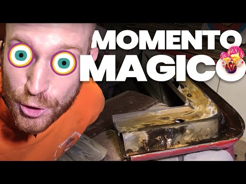 È Fatta, adesso manca poco! togliamo la ruggine dalle nuove curve - Restauro camper van VW LT 28 '79