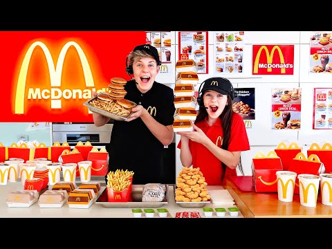 We OPENED Our Own McDONALD'S At HOME! Prezley Gets FIRED! 🙄