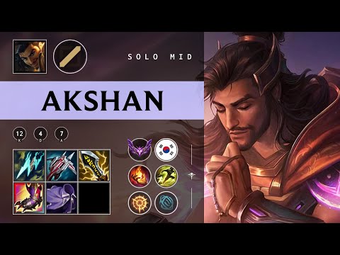 Akshan Mid vs Ryze - KR Master Patch 25.22