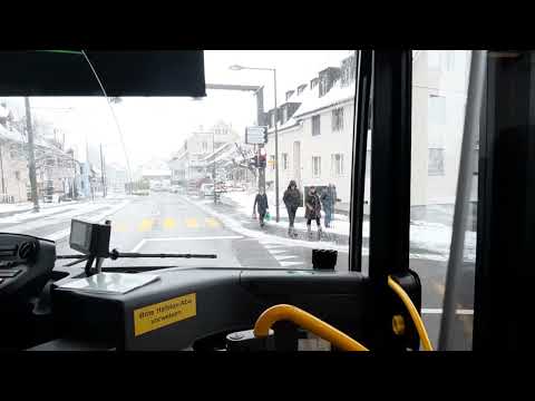 Mitfahrt Bus Linie 19 der BLT/Kurzer Ausschnitt zwischen Waldenburg BL und Liestal BL