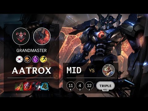 Aatrox Mid vs Corki - KR Grandmaster Patch 10.11