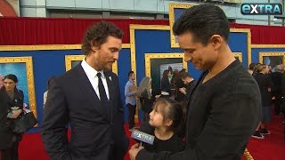 Mario Lopez Brings Daughter Gia to Interview Stars at the 'Sing' Premiere