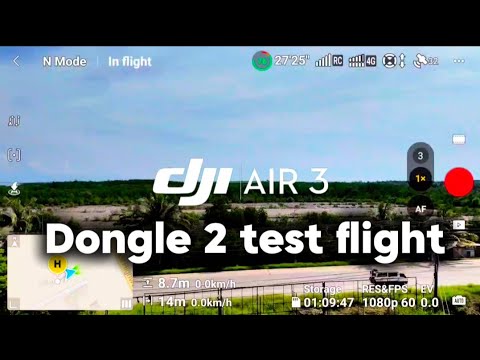 DJI Air 3 + Dongle 2  4G  Test flight Range