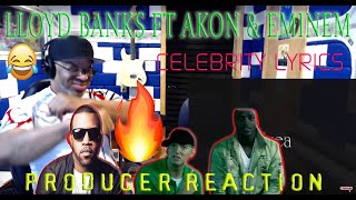 Lloyd Banks ft  Akon &amp; Eminem, Celebrity Lyrics On Screen - Producer Reaction