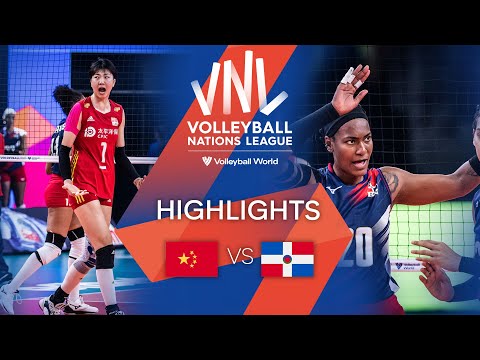 🇨🇳 CHN vs. 🇩🇴 DOM - Highlights Week 3 | Women's VNL 2022