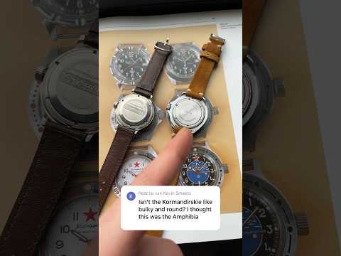 3 differences between Vostok Amfibia vs Vostok Komandirskie. Both great vintage watches!