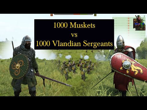 1000 Battanian Muskets VS 1000 Vlandian Sergeants