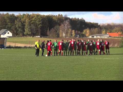 LZS Kłos Werblinia - Kaszubia II Starzyno - Kłos Werblinia (przywitanie zawodników)