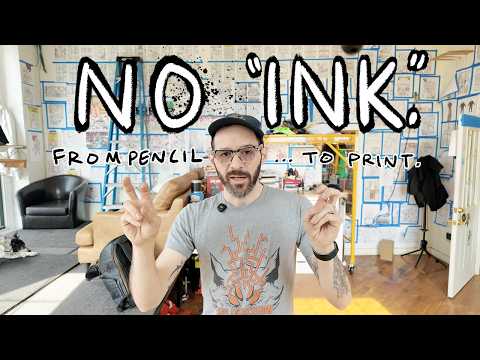 Inking Comics With a Pencil