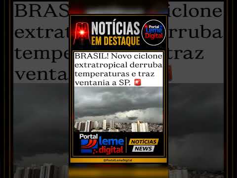 Um novo ciclone extratropical deve se formar na região Sul a partir de quinta-feira (20)
