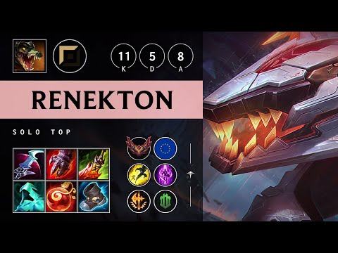 Renekton Top vs Ekko: Dominating - EUW Grandmaster Patch 14.23