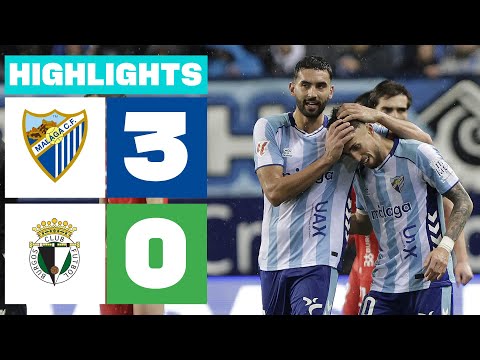 MÁLAGA CF 3 - 0 BURGOS CF | RESUMEN LALIGA HYPERMOTION