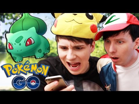Dan and Phil play Pokemon GO!