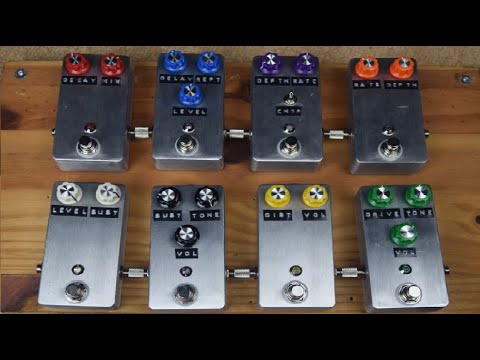 Testing a completely handmade pedalboard
