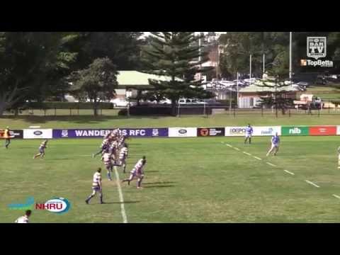 2016 NHRU Round 7 Premier 3 Highlights - Wanderers v Hamilton Hawks