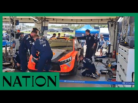 WRC Rally: Mechanics repair Thierry Neuville's car in minutes after right rear wheel damage