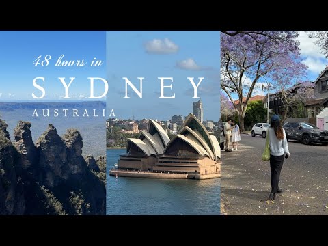 【SYDNEY TRIP VLOG🇦🇺】48 Hours in Sydney, Australia ✨｜Beach, Blue Mountains & Jacaranda...
