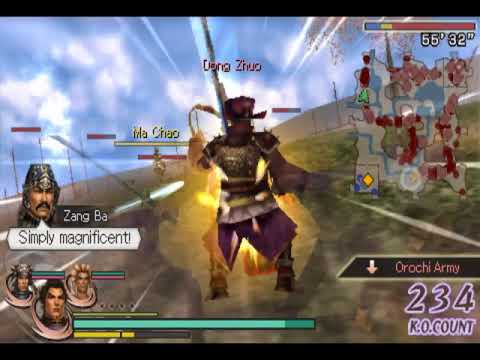 Warriors Orochi 2 PSP - Lu Bu Gameplay