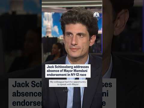 Jack Schlossberg addresses absence of Mayor Mamdani endorsement in NY-12 race