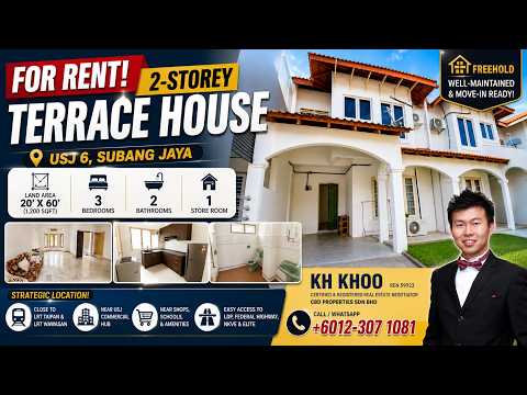 Rumah Teres 2 Tingkat untuk Disewa di Usj 6 (Subang Jaya) - KH Khoo - PropertyGuru.com.my
