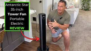 Antarctic Star 35 inch Tower Fan Portable Electric