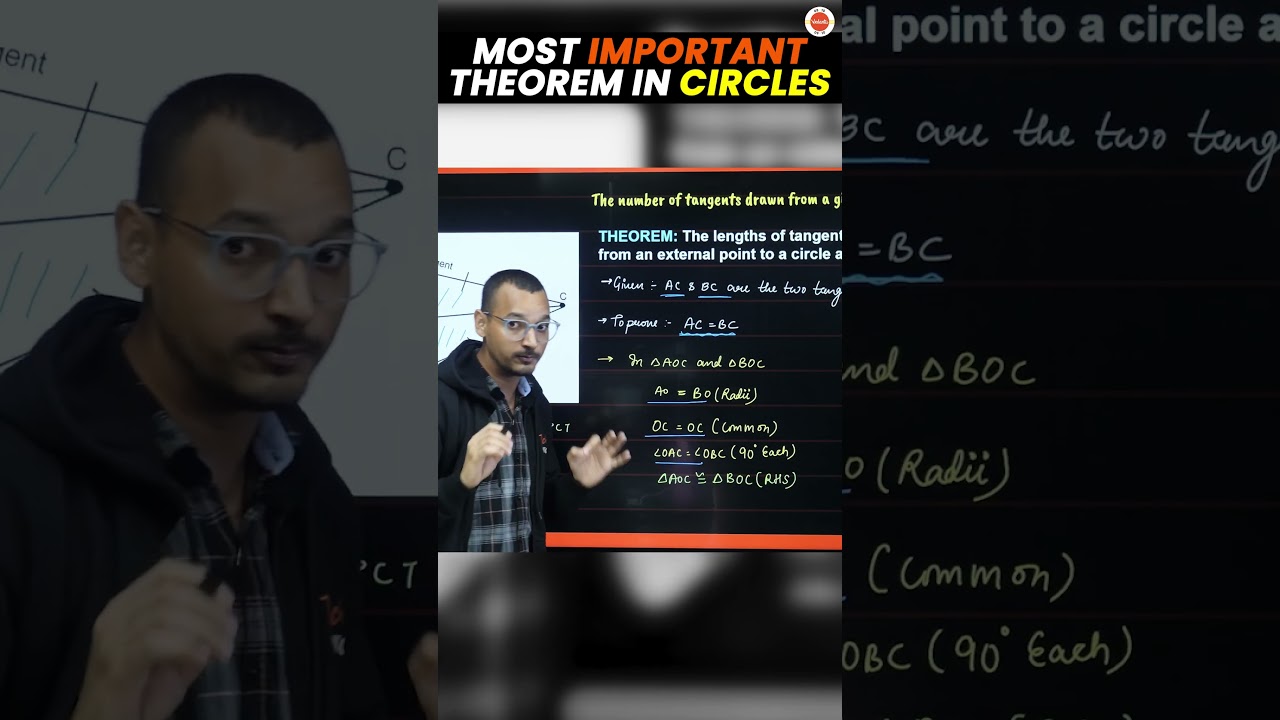Most Important Theorem of Circles Class 10🔥| CBSE 10th Maths Important Theorem#Cbse2024#MathsClass10