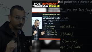 Most Important Theorem of Circles Class 10🔥| CBSE 10th Maths Important Theorem#Cbse2024#MathsClass10