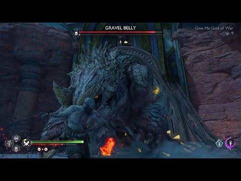 God of War Ragnarök - Gravel Belly Boss Fight - GMGOW NG+