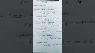 Fourier Transform Formula
